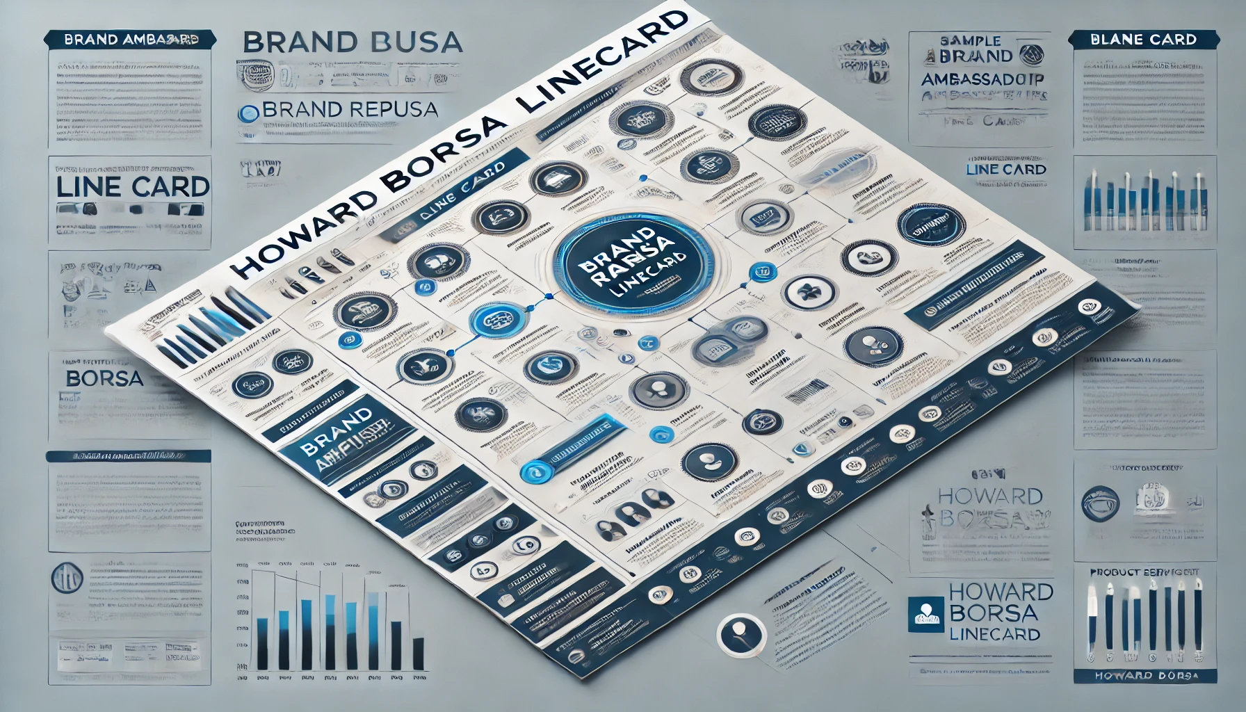 BrandRepUSA LineCard with Howard Borsa focus, illustrating brand ambassadorship and marketing services.